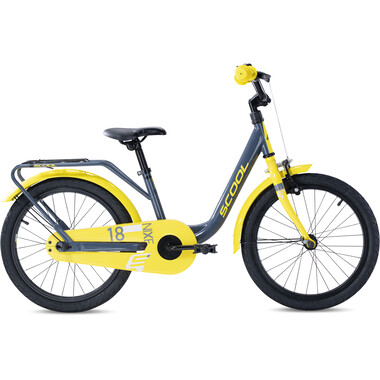 Bicicleta Niño S'COOL NIXE Acero 1V 18" Gris/Amarillo 2020 0
